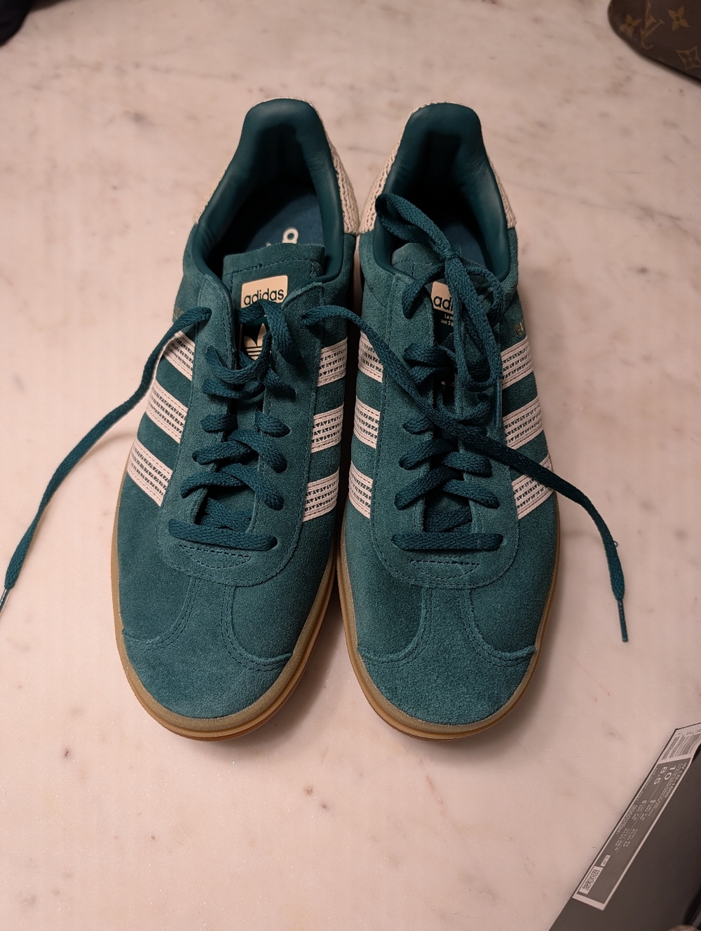 adidas Gazelle Bold Women's Suede Green Sneakers Size 10 Never Worn